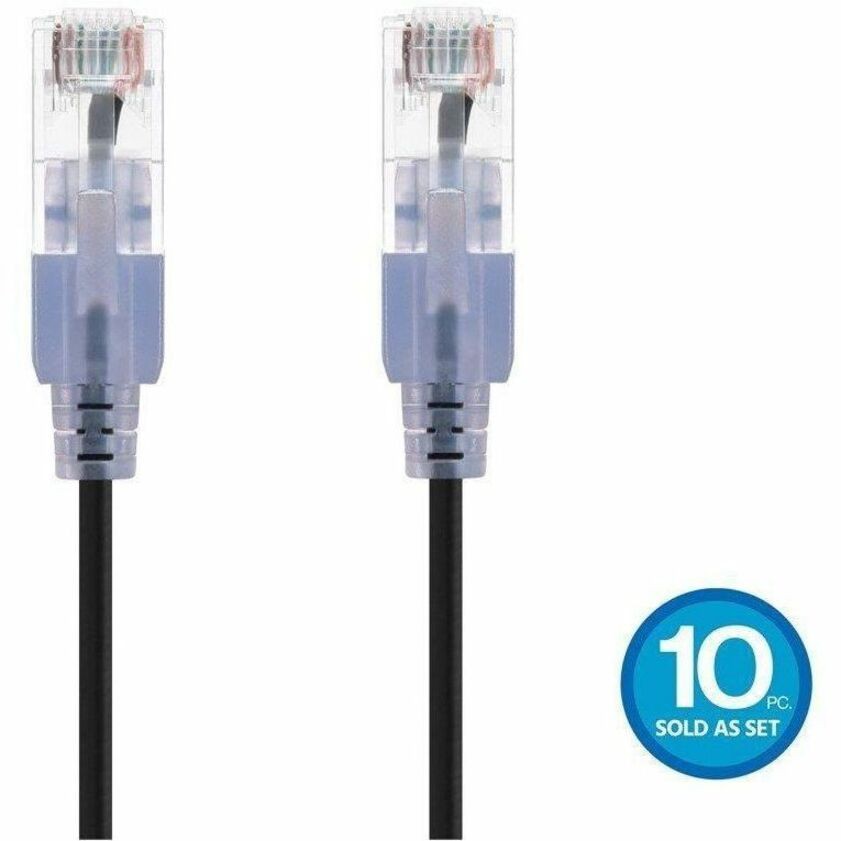 Monoprice With A Cable Diameter Of Almost Half A Standard Cat6a Cable; Slimrun Cat6a Is Ea
