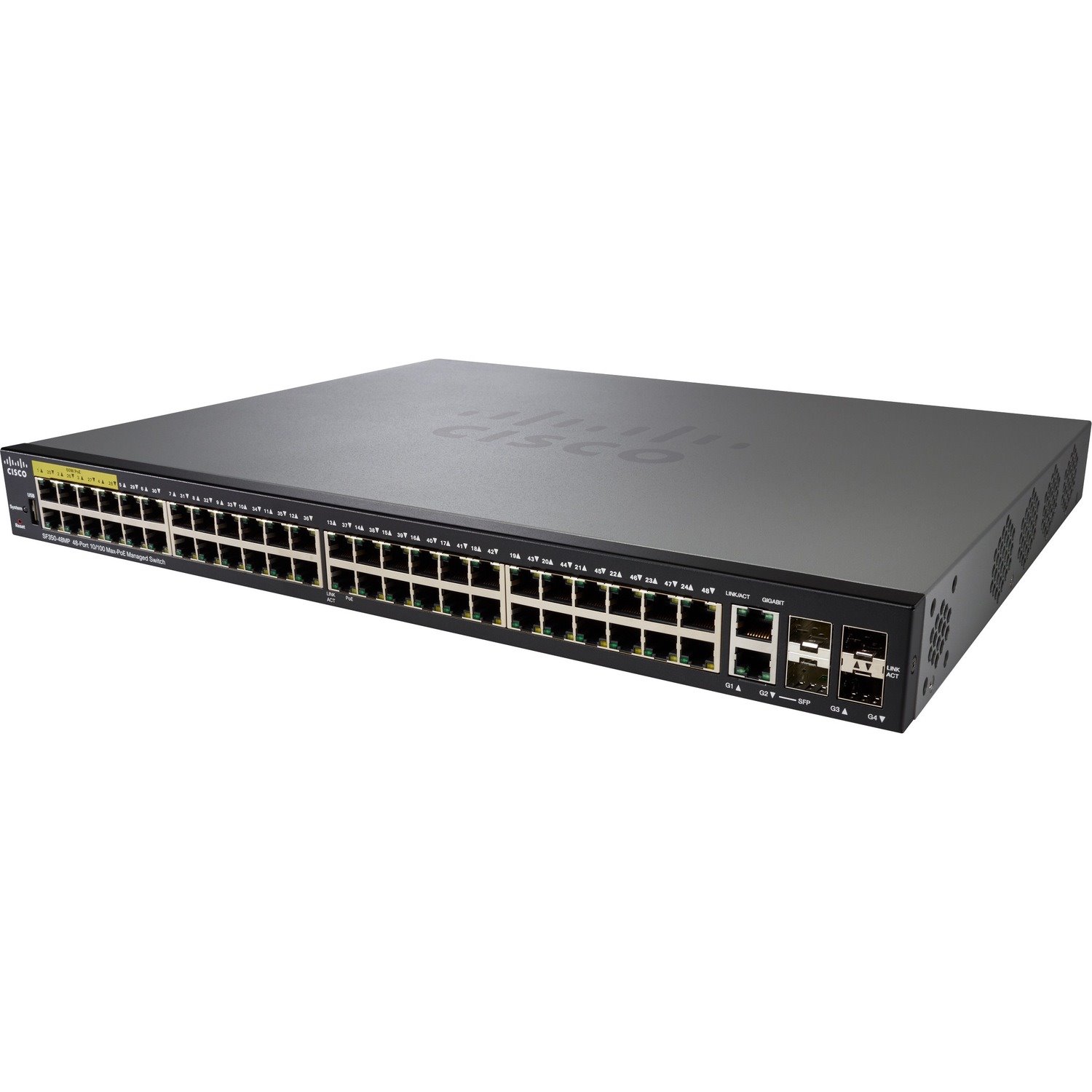 Cisco SF350-48MP 48-Port 10 100 PoE Managed Switch