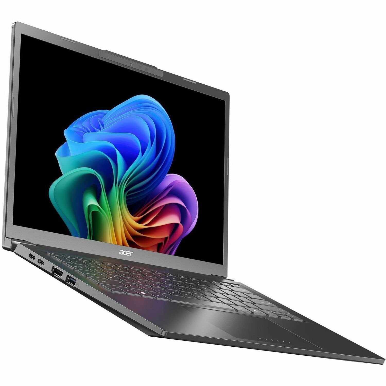 Acer Aspire 14 AI A14-11M A14-11M-X59W 35.6 cm (14") Copilot+ PC Notebook - WUXGA - Qualcomm Snapdragon X X1-26-100 - 16 GB - 1 TB SSD - English (UK) Keyboard - Blue