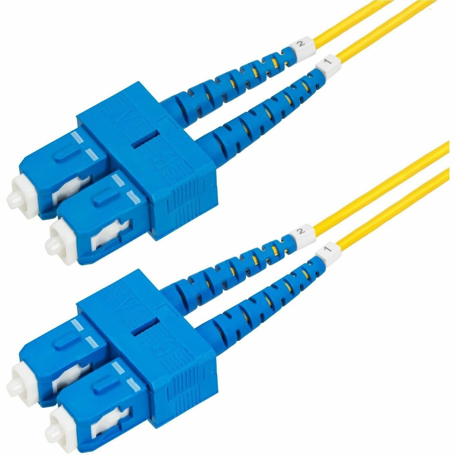 StarTech.com 10m (32.8ft) SC to SC (UPC) OS2 Single Mode Duplex Fiber Optic Cable, 9/125, 40G/100G, Low Insertion Loss, LSZH Jumper Cord