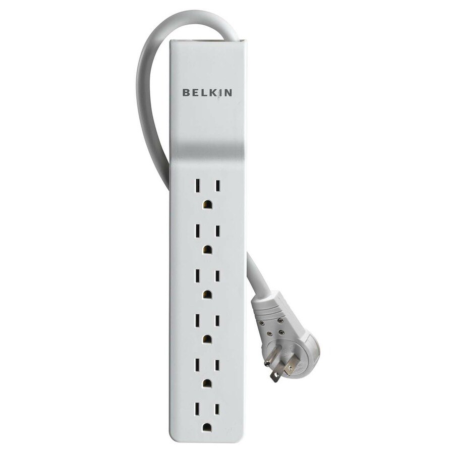 Belkin 6-Outlet Home And Office Surge Protector - 6 foot cord - Black - 720 Joule