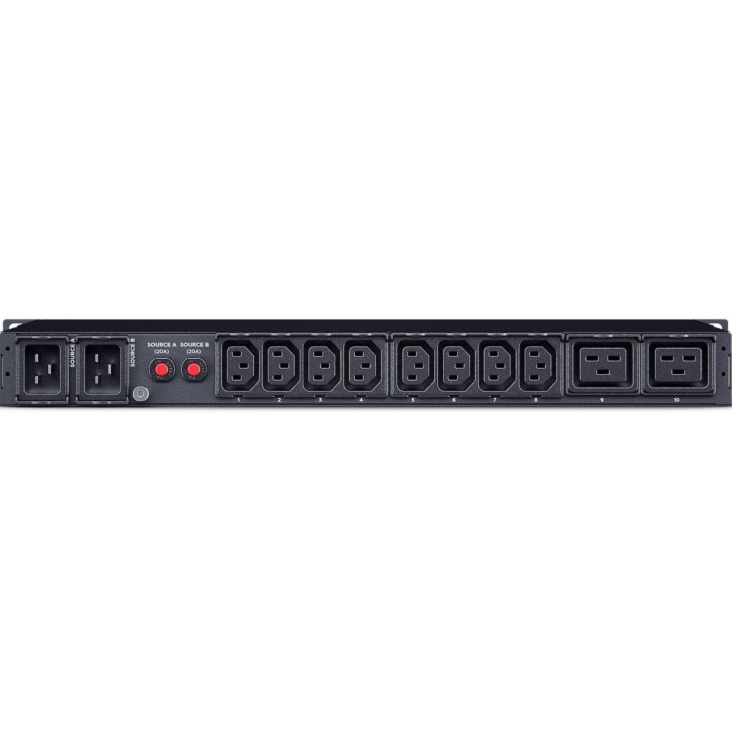 CyberPower 1U Metered Automatic Transfer Switch 16Amp input/output - (PDU24005) - 8x IEC C13 & 2x IEC C19 out - IEC320 C20*2 in - 2 Yrs WTY-(No SNMP network)