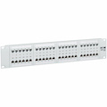 Eaton Tripp Lite Series 48-Port Cat6 Patch Panel - 4PPoE Compliant, 110/Krone, 568A/B, RJ45 Ethernet, 2U Rack-Mount, White, TAA