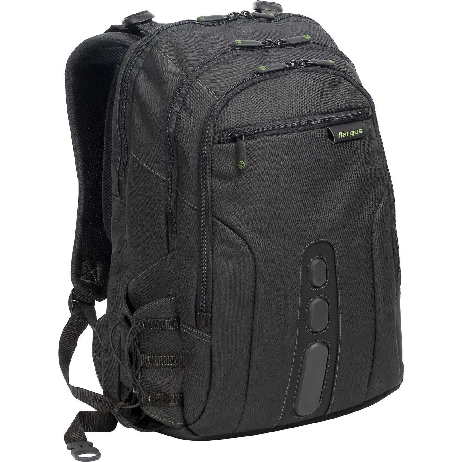 Targus Spruce EcoSmart TBB019US Carrying Case (Backpack) for 17" Notebook - Black, Green - TAA Compliant