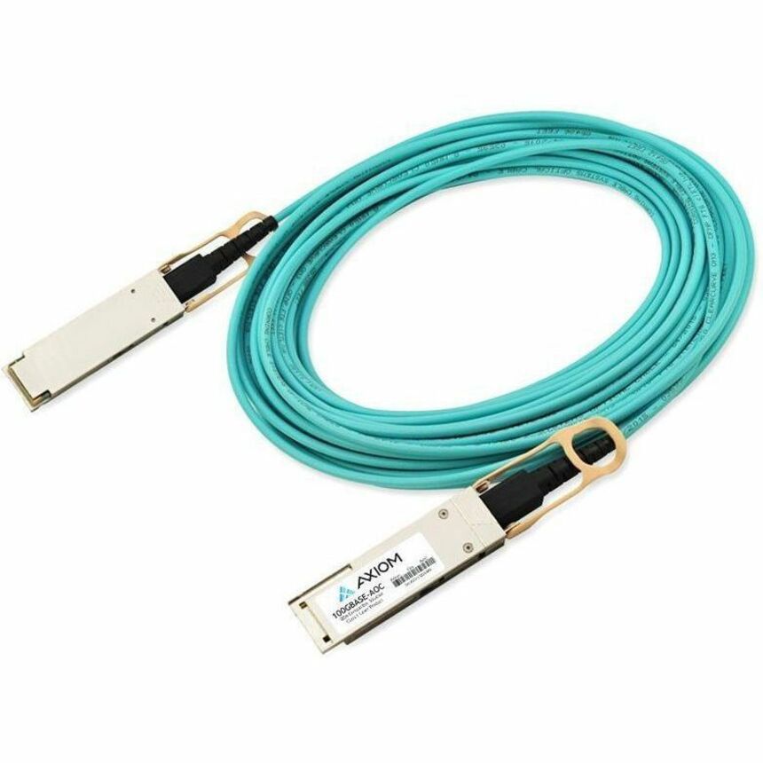Axiom 100GBASE-AOC QSFP28 Active Optical Cable Juniper Compatible 15m - TAA Compliant