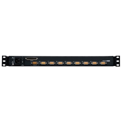 Eaton Tripp Lite Series NetDirector 8-Port 1U Rack-Mount Console KVM Switch with 19-in. LCD + 8 PS2/USB Combo Cables, TAA