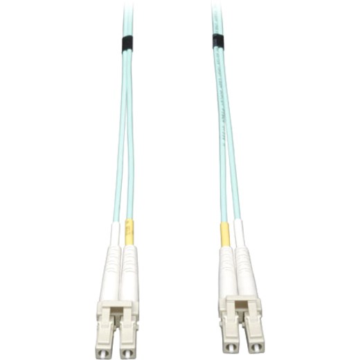 Eaton Tripp Lite Series 10Gb Duplex Multimode 50/125 OM3 LSZH Fiber Patch Cable, (LC/LC) - Aqua, 30M (100 ft.)