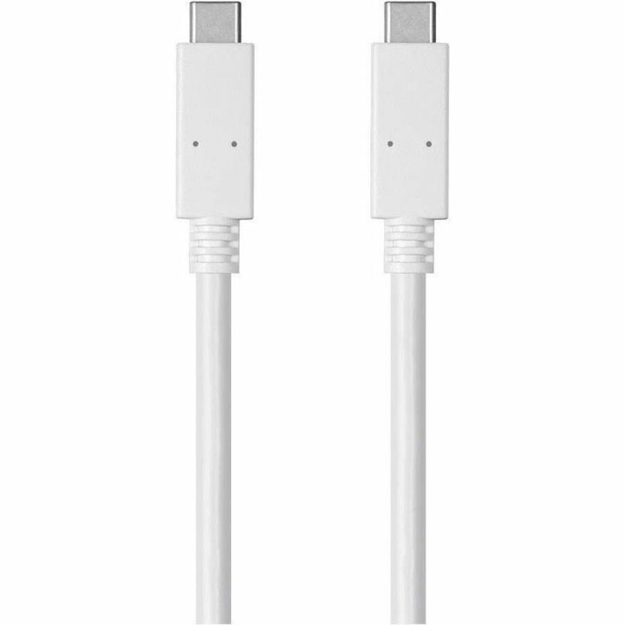 Monoprice Essentials Usb Type C To Type C 3.1 Gen 1 Cable - 5GBPS_ 3A_ 30Awg_ WH