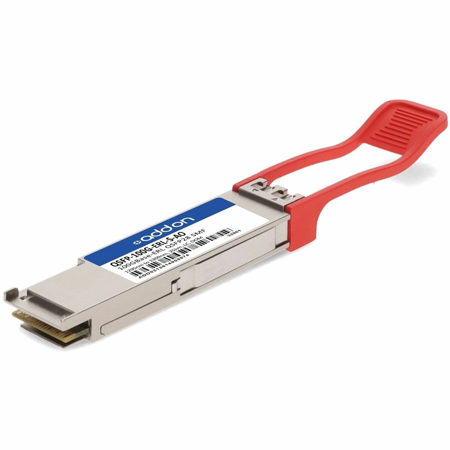 AddOn Cisco&reg; QSFP-100G-ERL-S Compatible TAA 100GBase-ERL QSFP28 Transceiver (SMF, 1295nm to 1309nm, 25km, LC, DOM)