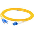 AddOn 65m SC to LC Yellow OS2 Duplex OFNR (Riser-Rated) SMF Fiber Patch Cable