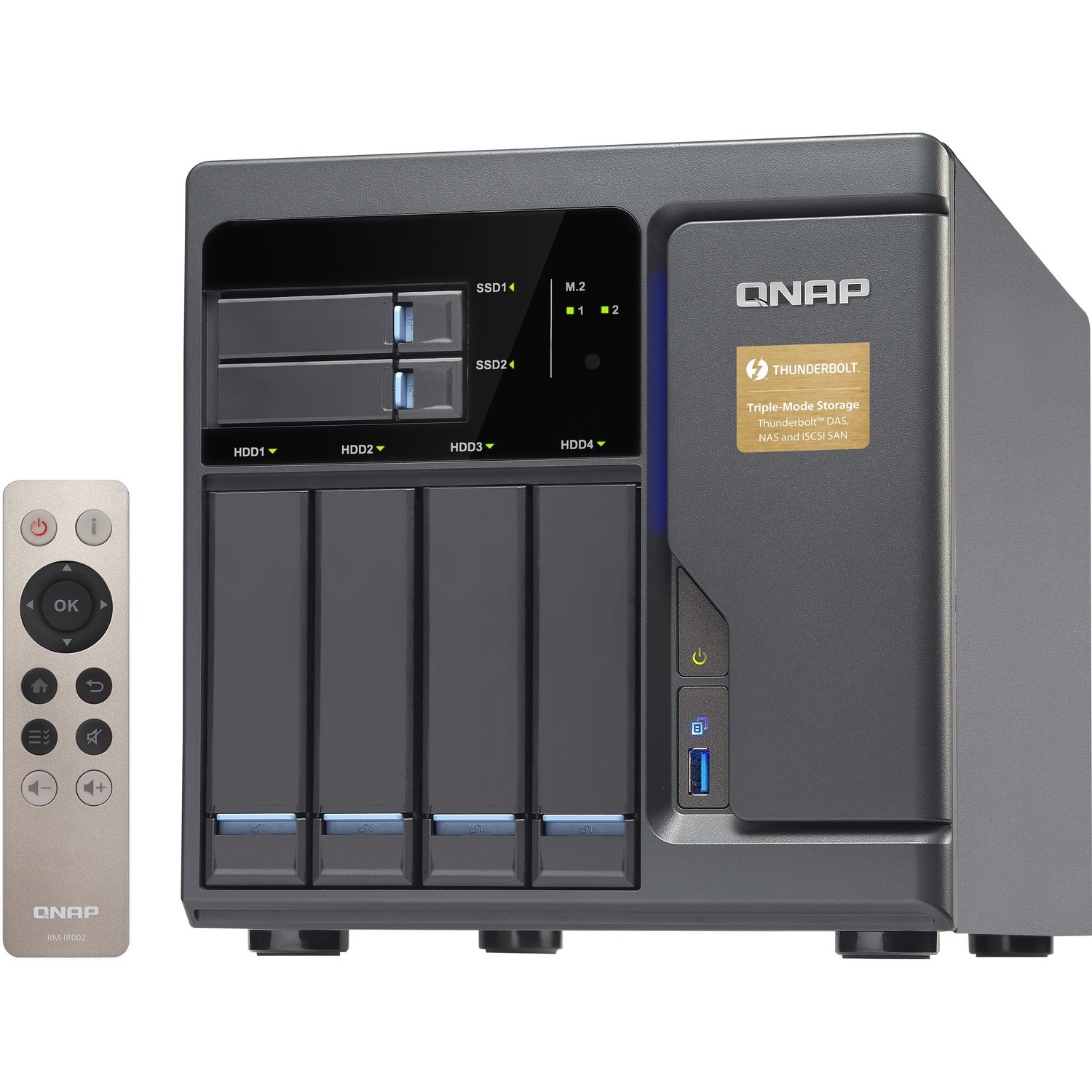 QNAP Turbo NAS TVS-682T-I3-8G SAN/NAS Server with Thunderbolt 2