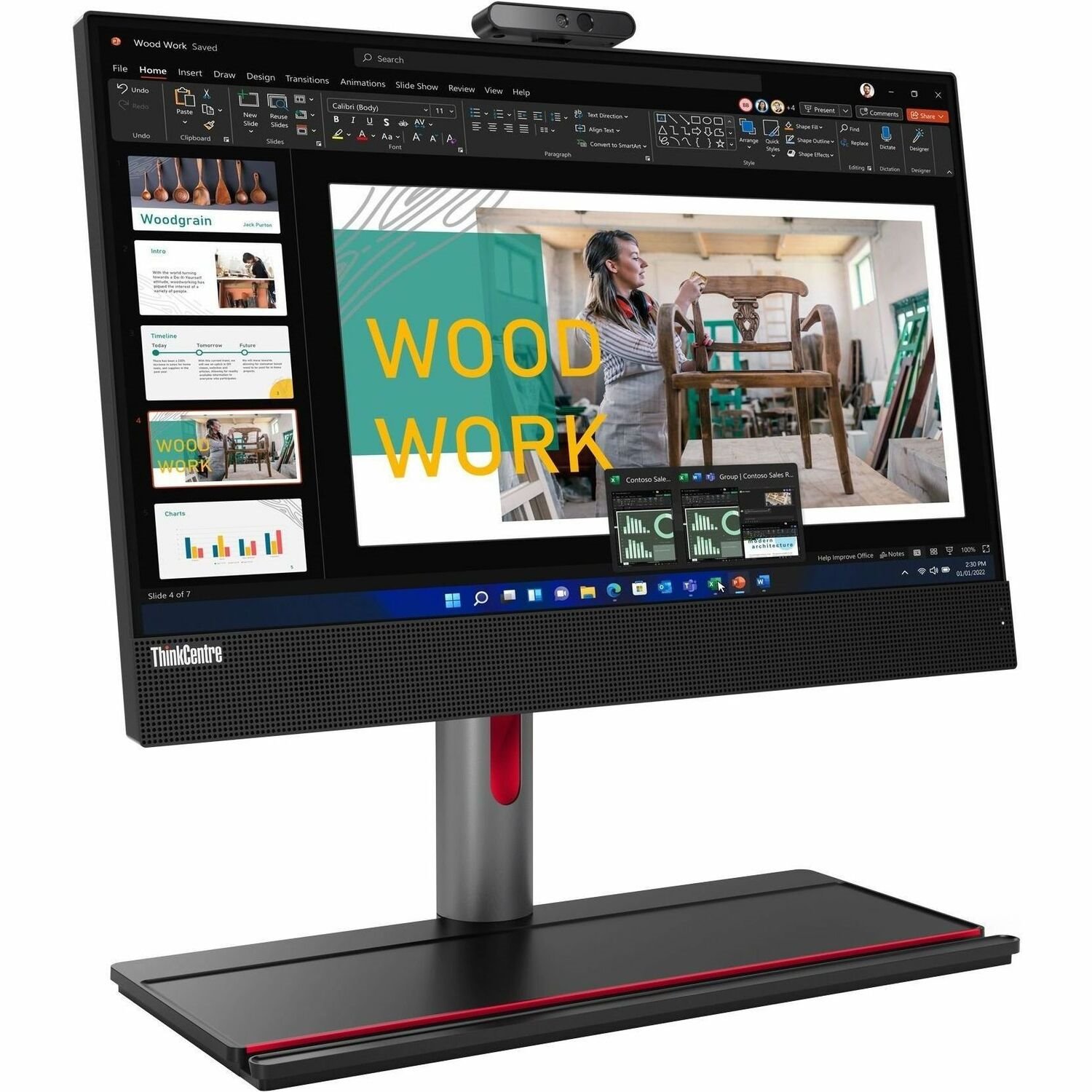 Lenovo ThinkCentre M70a Gen 3 11VL001MUK All-in-One Computer - Intel Core i5 12th Gen i5-12500 - 8 GB - 256 GB SSD - 54.6 cm (21.5") Full HD - Desktop - Black
