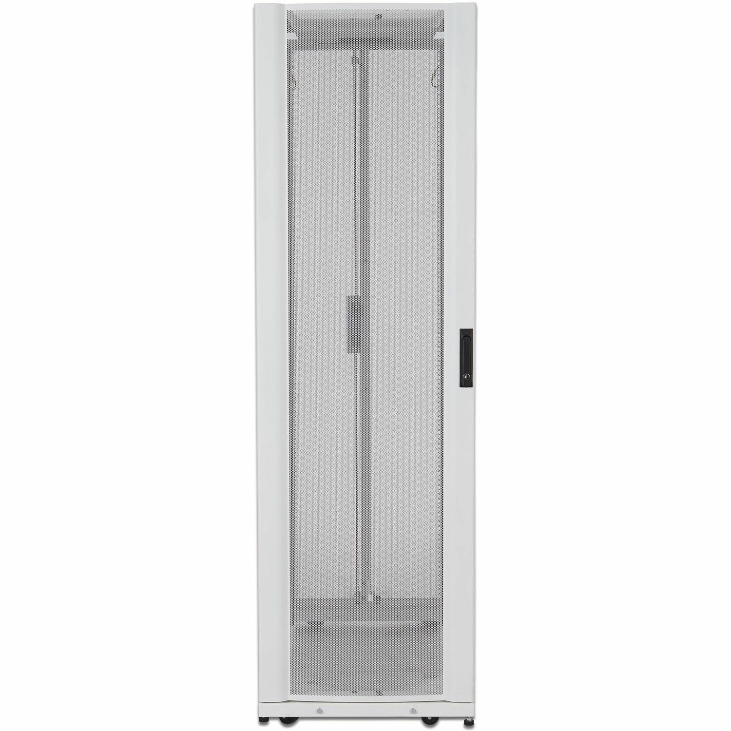 APC by Schneider Electric NetShelter SX AR3305W 45U Rack Cabinet for Server, LAN Switch - 482.60 mm Rack Width - White - TAA Compliant