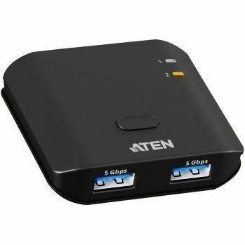 ATEN US4322 USB Switch - USB 3.2 (Gen 1) Type A - 640 MB/s - Desktop, Notebook, Printer, Flash Drive, Workstation - Portable