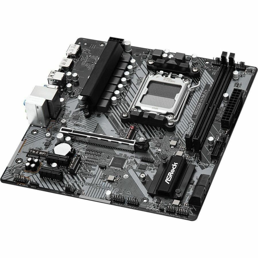 ASRock B650M-H/M.2+ Gaming Desktop Motherboard - AMD B650 Chipset - Socket AM5 - Micro ATX