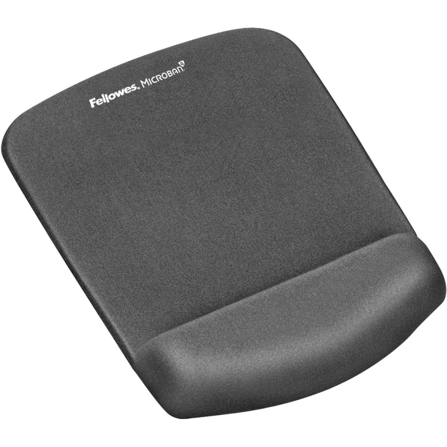 Fellowes&reg; PlushTouch&trade; Foam Mouse Pad Wrist Support with MICROBAN&reg; - Graphite (9252201)