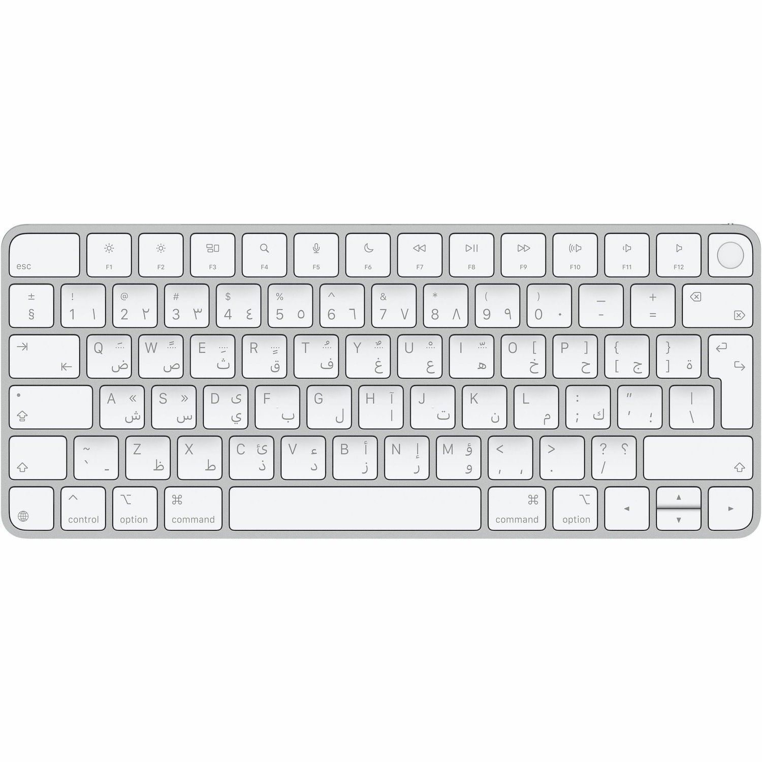 Apple Magic Keyboard - Wired/Wireless Connectivity - USB Type C Interface - Arabic - White