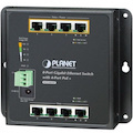 Planet 8-Port 10/100/1000T Wall Mounted Gigabit Ethernet Switch with 4-Port PoE+