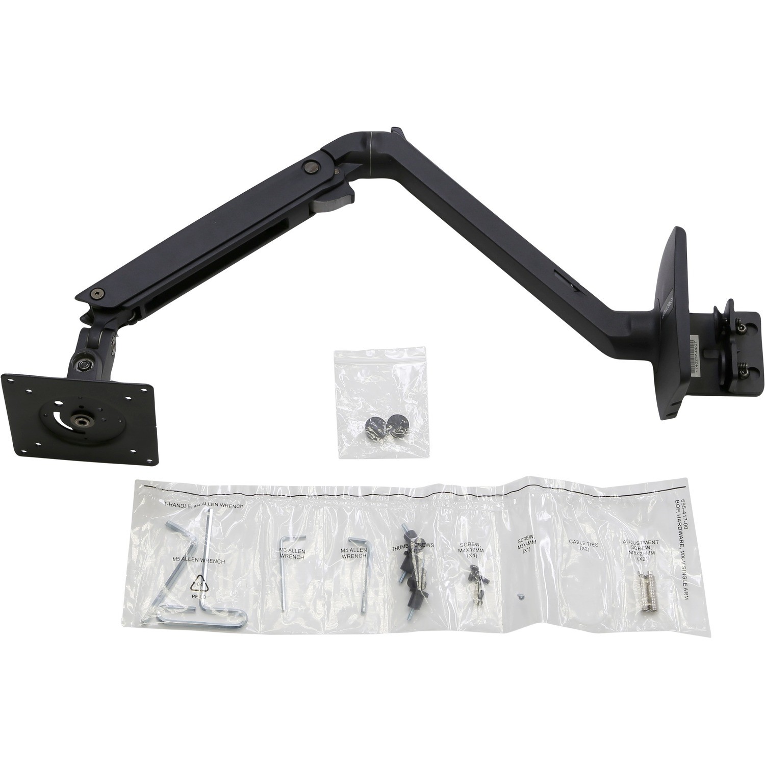 MXV DESK MONITOR ARM MATTE BLACK