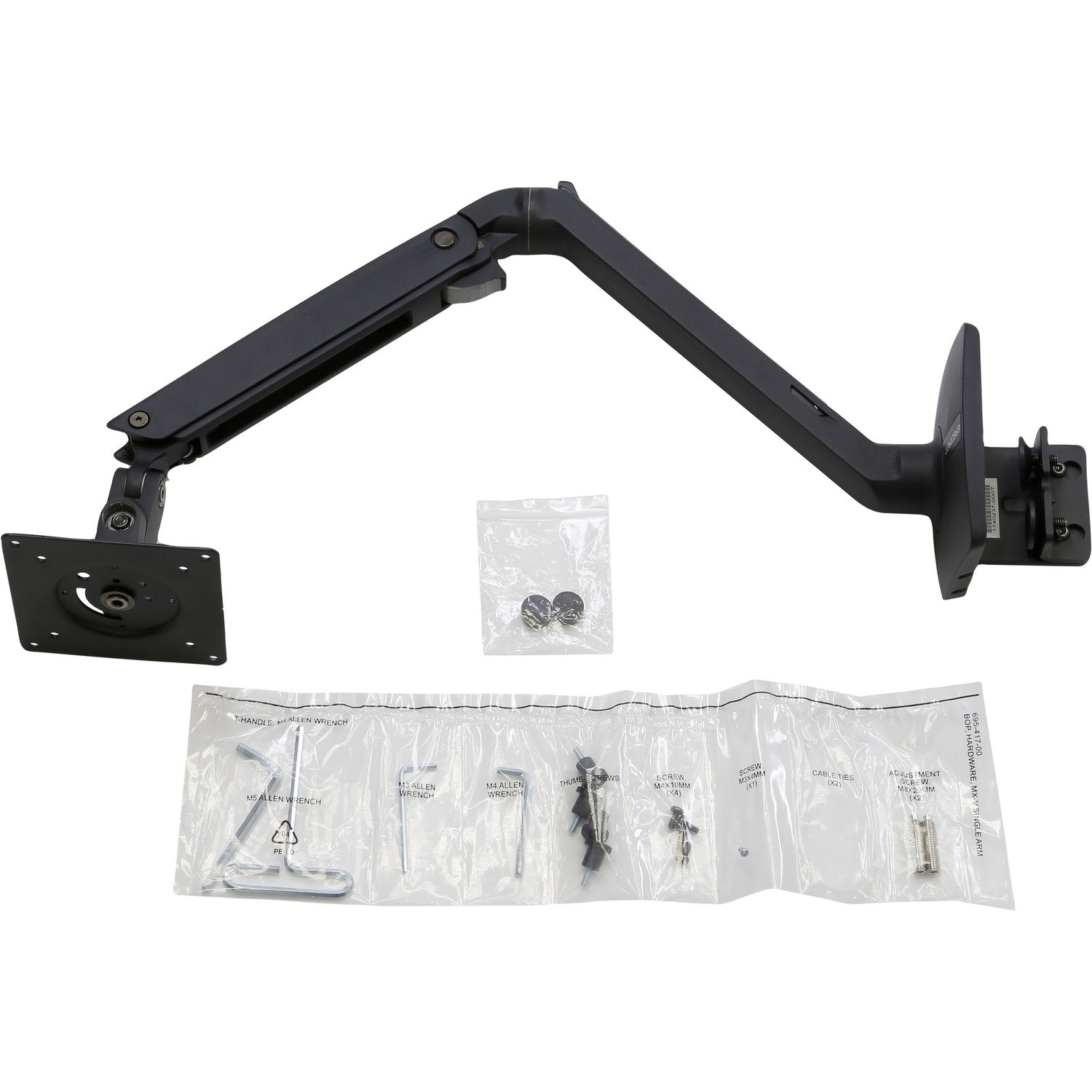 Ergotron Mounting Arm for Monitor - Matte Black