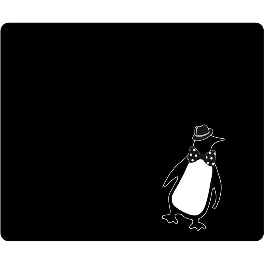 OTM Critter Prints Black Mouse Pad, Penquin