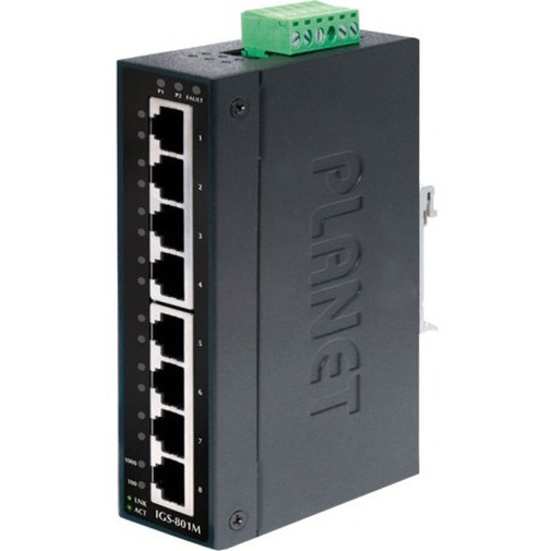 Planet 8-Port 10/100/1000Mbps Managed Industrial Ethernet Switch
