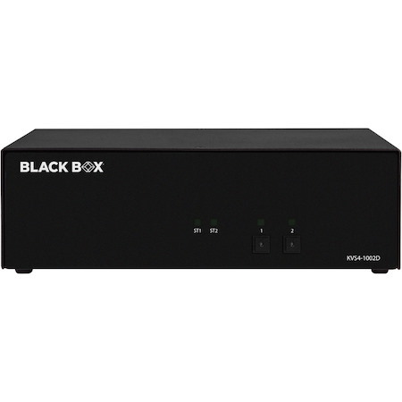 Black Box KVM Switch, NIAP 4.0 Certified - 2-Port, Single-Monitor, DVI-I
