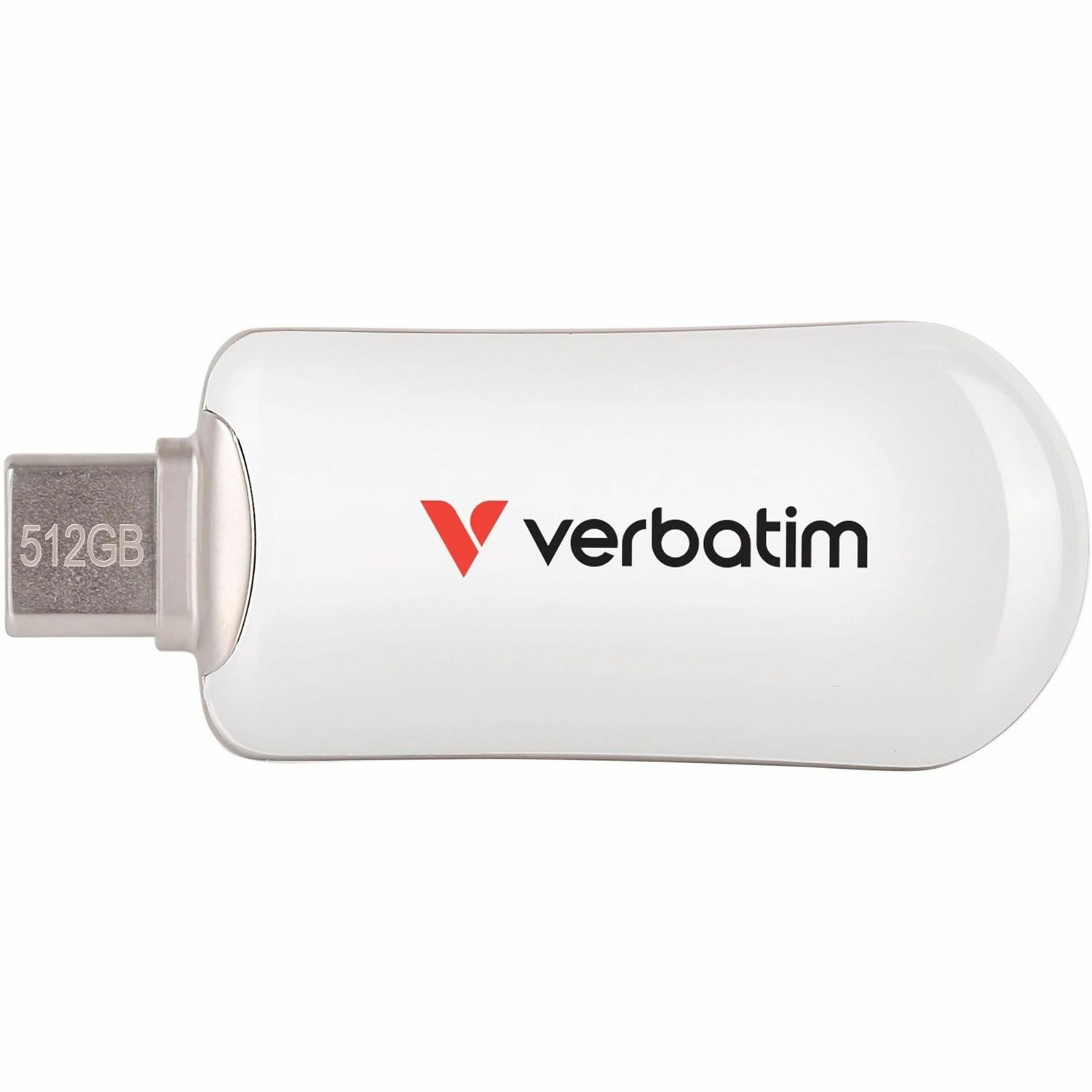 Verbatim Plectra White 512GB Usb-C Flash Drive 30231