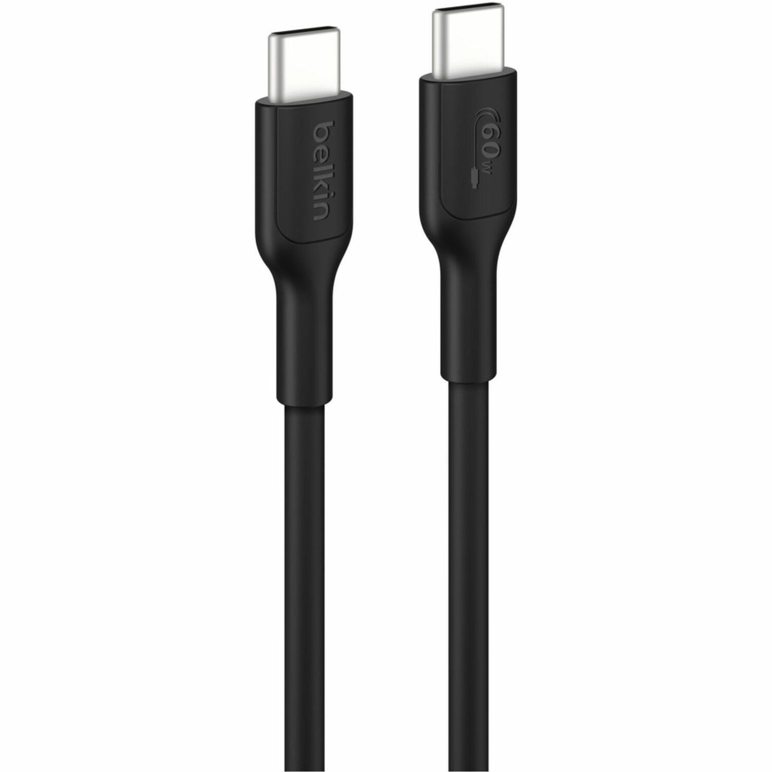 Belkin BoostCharge USB-C to USB-C Cable (1M) - Black (CAB023FQ1MBK), 3A/60W, 480Mbps, 300K+ Bends, Apple, Samsung, USB-IF Certified, 2 Years Warranty