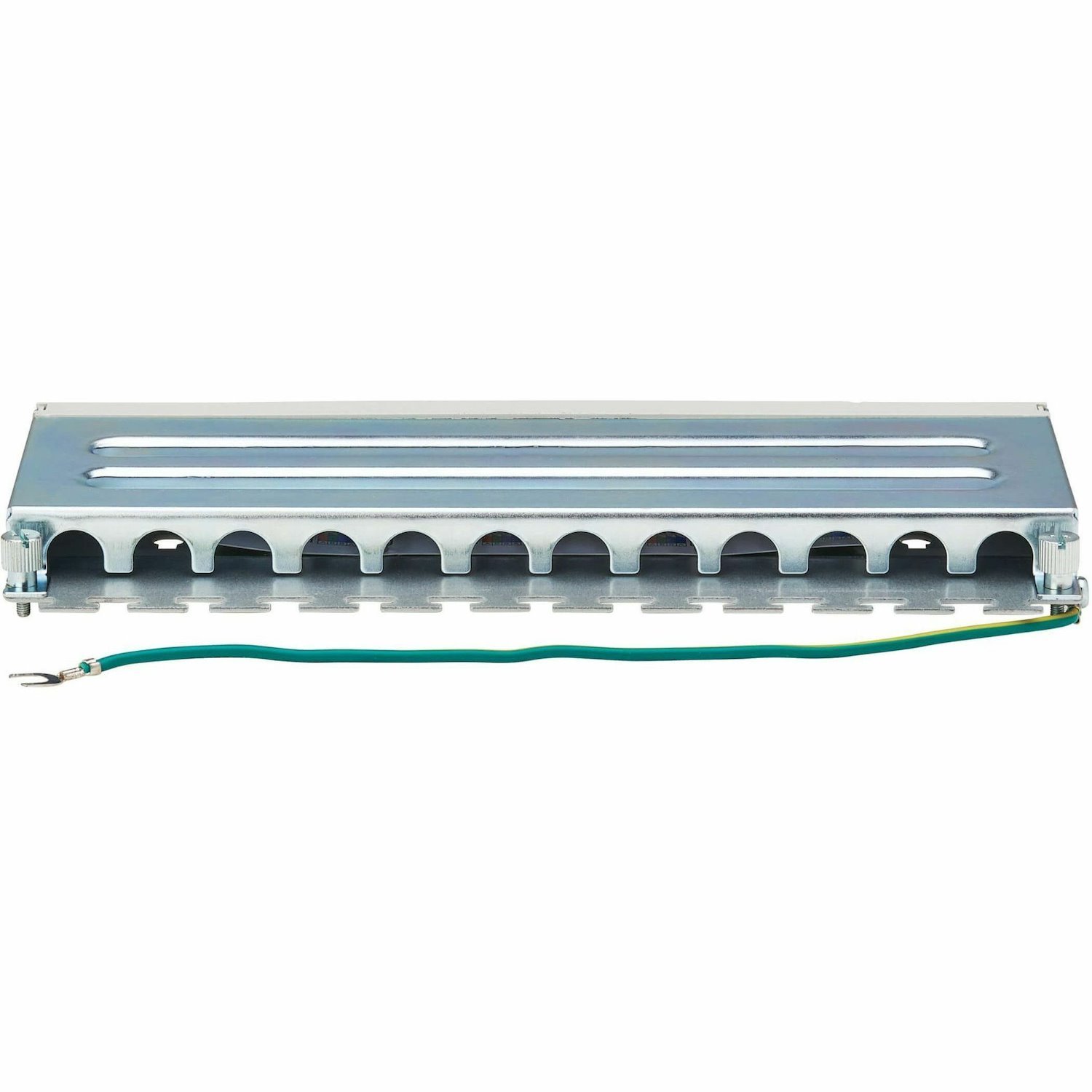 Tripp Lite by Eaton Cat6a STP Patch Panel, 8 Ports, DIN Rail or Wall Mount, TAA