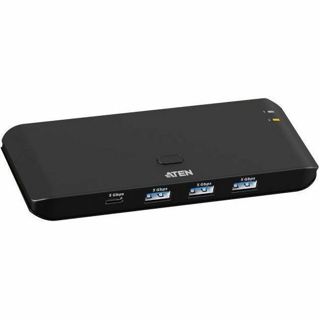 ATEN US5324 USB Switch - USB 3.2 (Gen 1) Type A, USB 3.2 (Gen 1) Type C - 640 MB/s - Desktop, Notebook, Printer, Flash Drive, Workstation - Portable