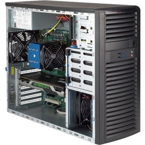 Supermicro SuperWorkstation 5039C-T Server Barebone System - Mid-tower - Socket H4 LGA-1151 - 1 x Processor Support