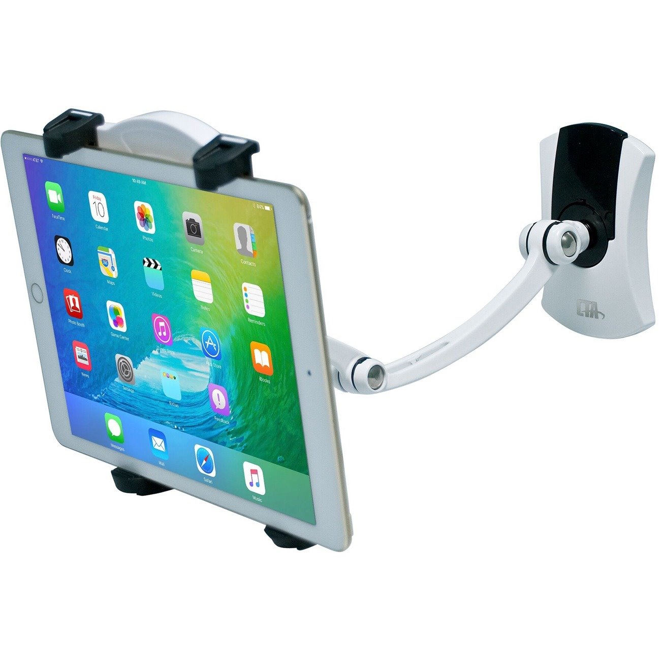 CTA Digital Wall Under Cabinet Desk Mount For Tablets W/ 2 Mounting Bases