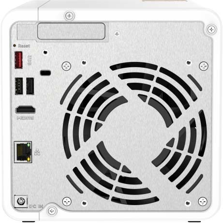 QNAP Turbo NAS TS-462-2G 4 x Total Bays SAN/NAS Storage System - 4 GB Flash Memory Capacity Celeron N4505 Dual-core (2 Core) 2 GHz - 2 GB RAM - DDR4 SDRAM Tower
