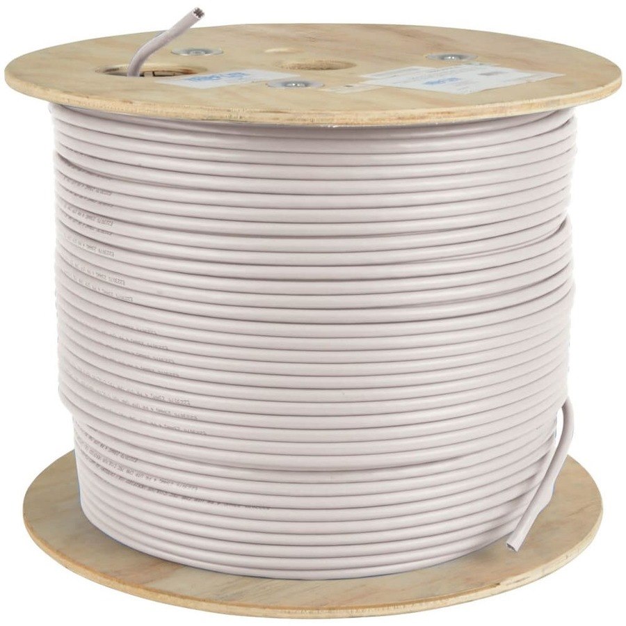 Eaton Tripp Lite Series Cat5e 350 MHz Solid Core (UTP) PVC Bulk Ethernet Cable - White, 1000 ft. (304.8 m), TAA