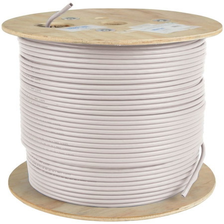Tripp Lite by Eaton Cat5e 350 MHz Solid Core (UTP) PVC Bulk Ethernet Cable - White 1000 ft. (304.8 m) TAA