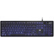 Adesso AKB-139EB Keyboard - Cable Connectivity - USB Interface - LED - English (US) - Black