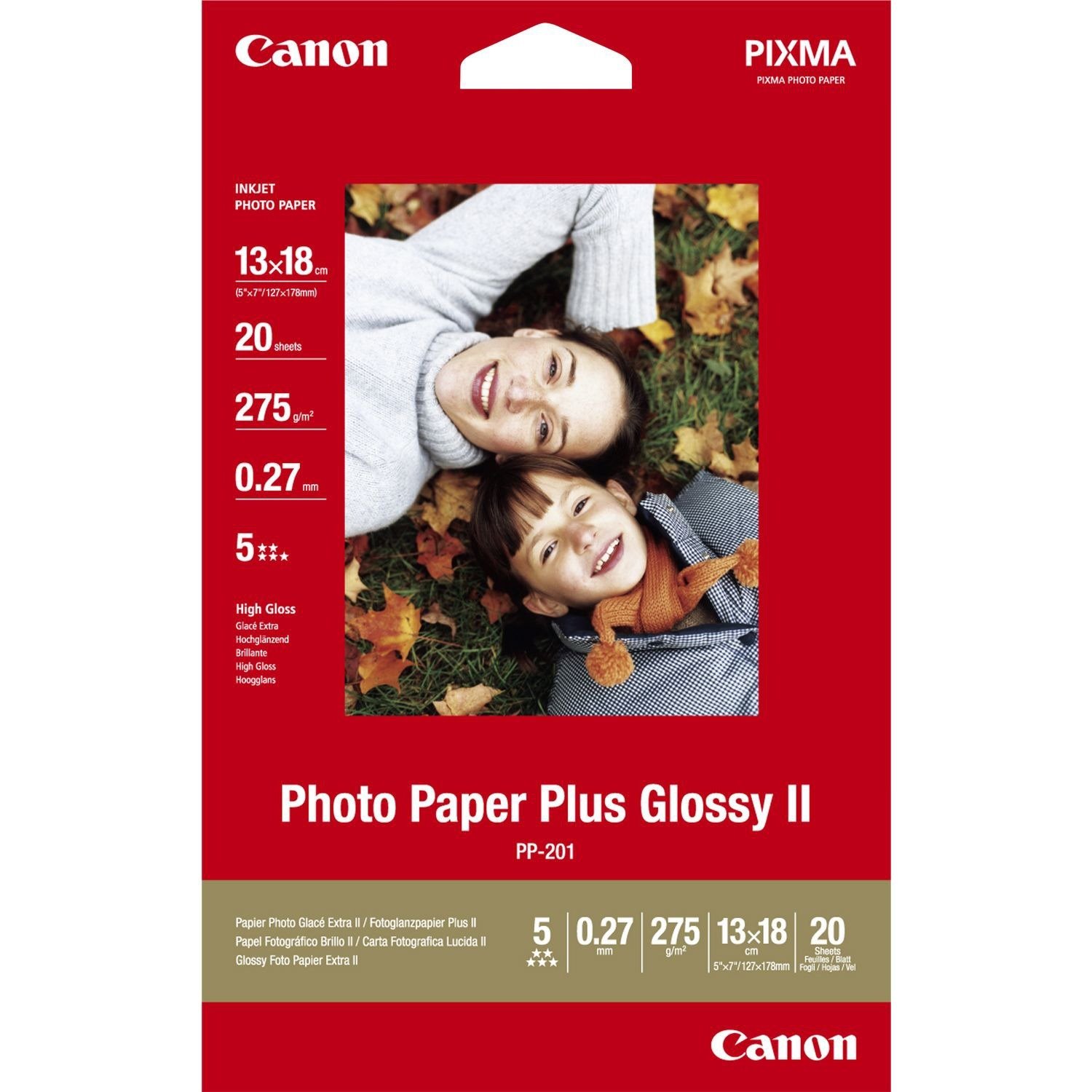 Canon Photo Paper Plus PP-201 Photo Paper