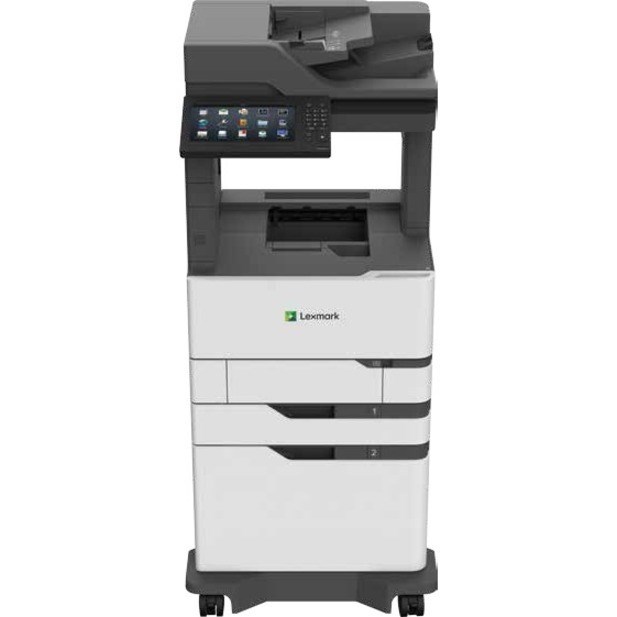 Lexmark MX820x MX826adxe Laser Multifunction Printer-Monochrome-Copier/Fax/Scanner-70 ppm Mono Print-1200x1200 Print-Automatic Duplex Print-350000 Pages Monthly-2750 sheets Input-Color Scanner-600 Optical Scan-Monochrome Fax-Gigabit Ethernet