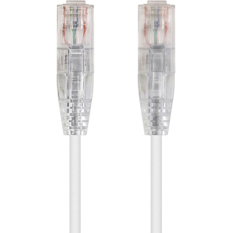 Monoprice SlimRun Cat6 28AWG UTP Ethernet Network Cable, 2ft White