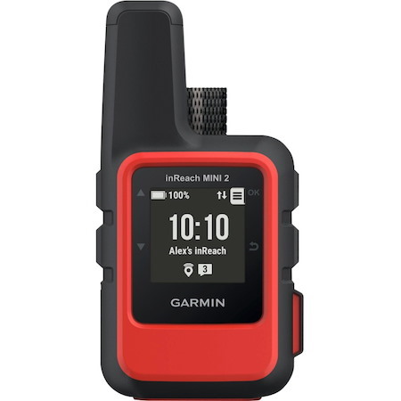 Garmin inReach Mini 2 Handheld GPS Navigator - Flame Red - Rugged - Portable, Handheld