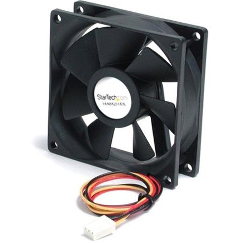 StarTech.com 80x25mm Ball Bearing Quiet Computer Case Fan w/ TX3 Connector - Fan Kit