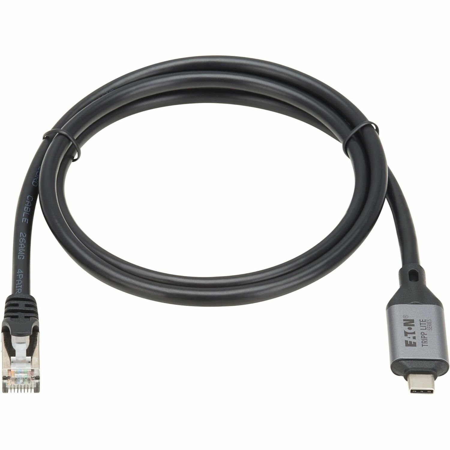 Eaton Tripp Lite Series USB-C to RJ45 Gigabit Ethernet Cable (M/M) - USB 3.2 Gen 1, 1 m (3.3 ft.)