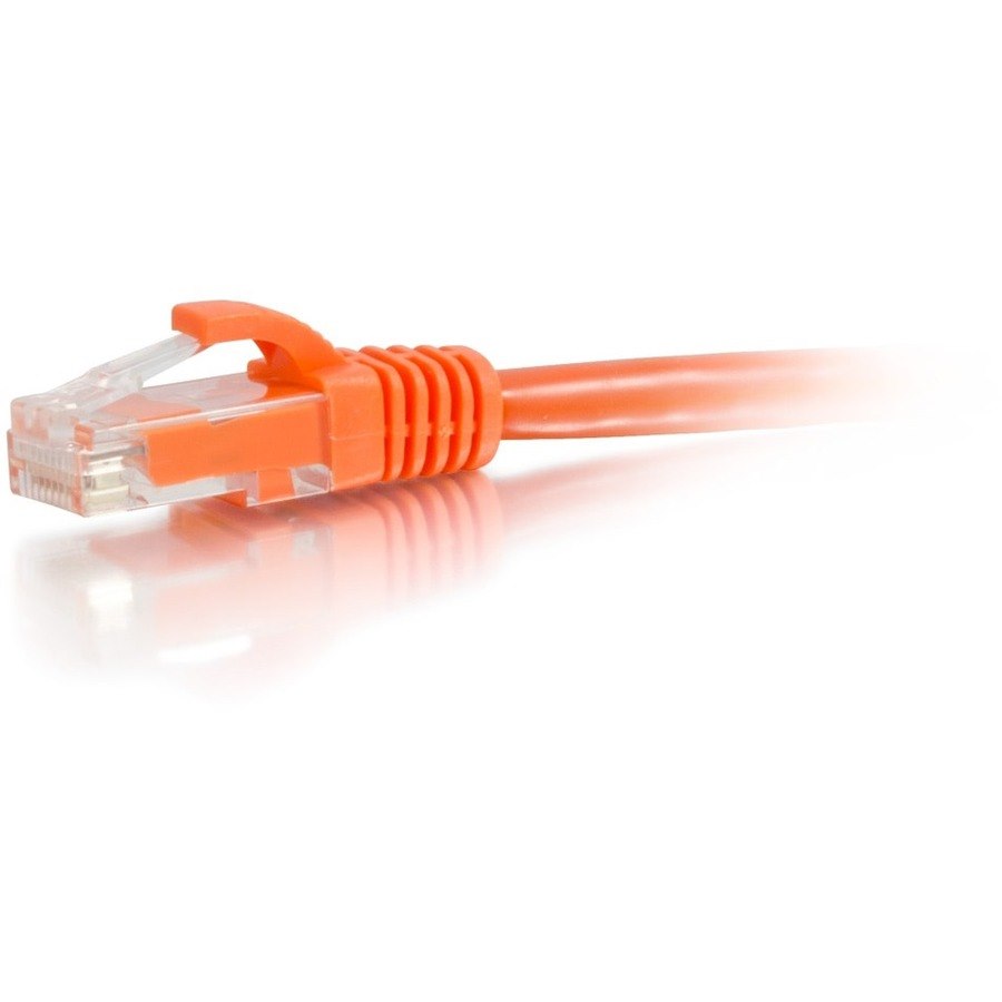 C2G 10ft Cat6a Snagless Unshielded (UTP) Ethernet Cable - Cat6a Network Patch Cable - PoE - Orange