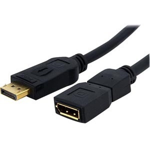 StarTech.com 6ft (2m) DisplayPort Extension Cable, 4K x 2K Video, DisplayPort Male to Female Extension Cable, DP 1.2 Extender Cable / Cord
