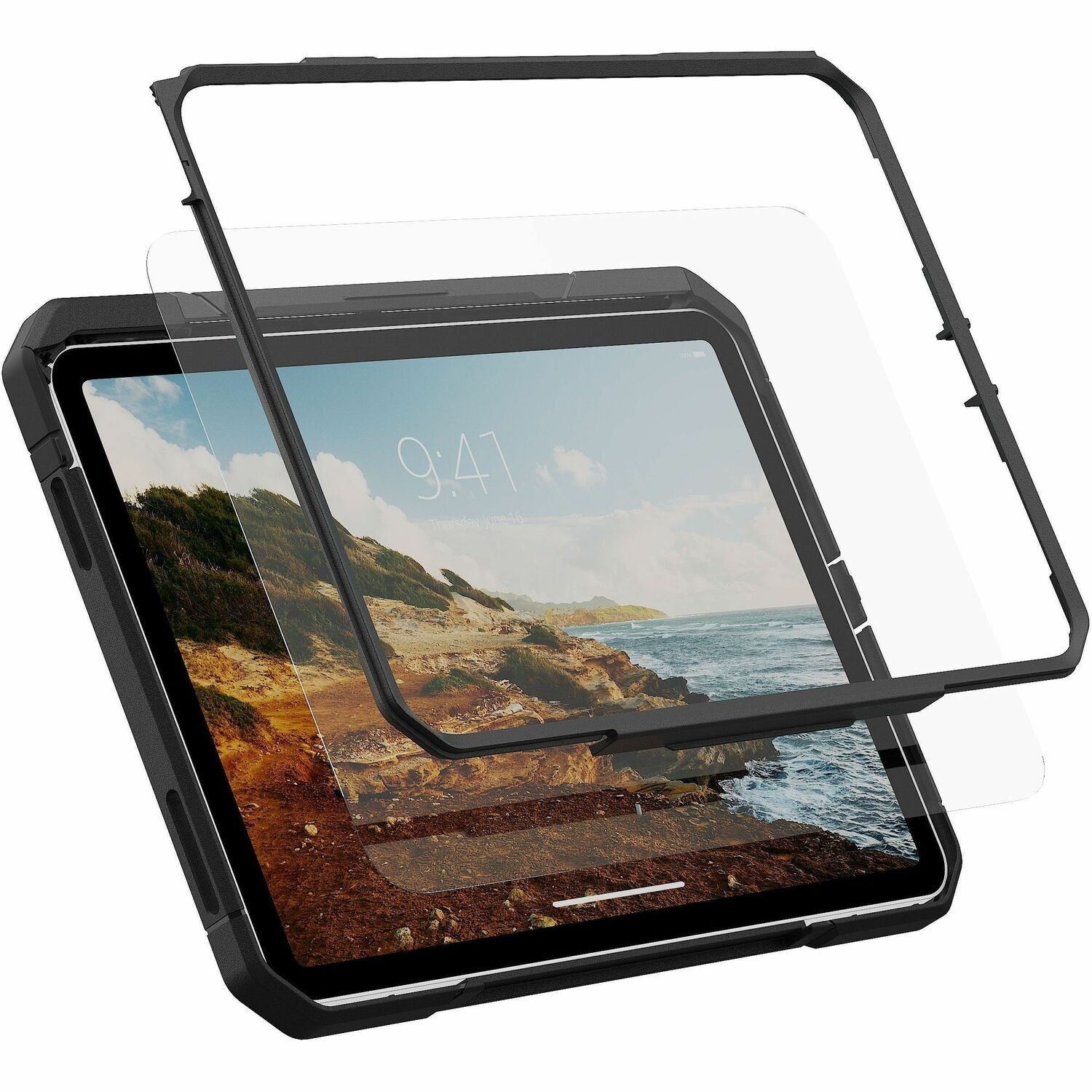 Urban Armor Gear Trooper Rugged Case Black For iPad 11 2025 (11TH Gen)