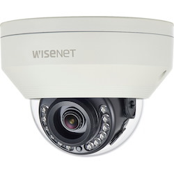 Wisenet HCV-7010R 4 Megapixel Outdoor HD Surveillance Camera - Color, Monochrome - Dome - Ivory