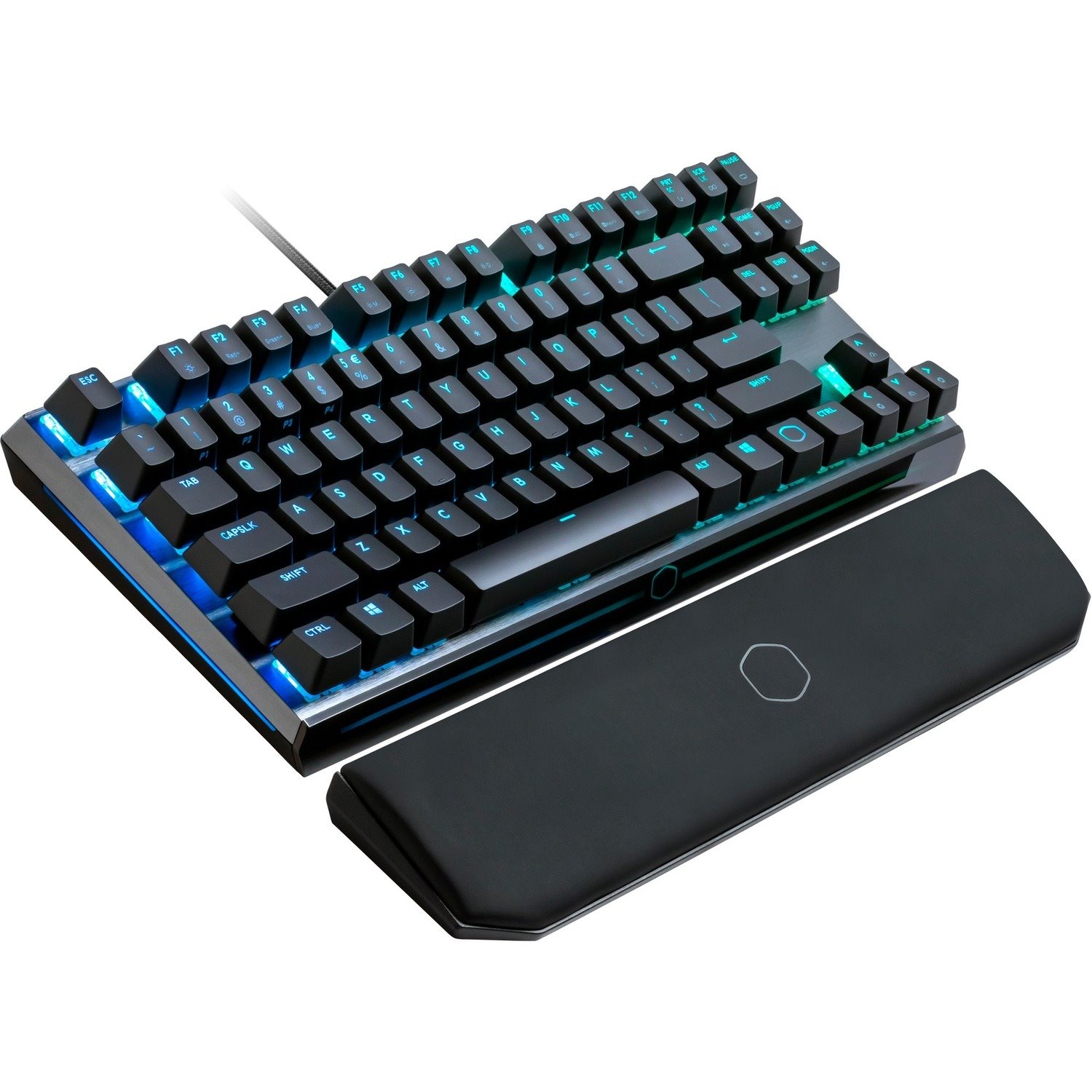 Cooler Master MK730 Keyboard - Cable Connectivity - USB 2.0 Type C Interface - Smoky Gunmetal Brushed Aluminum