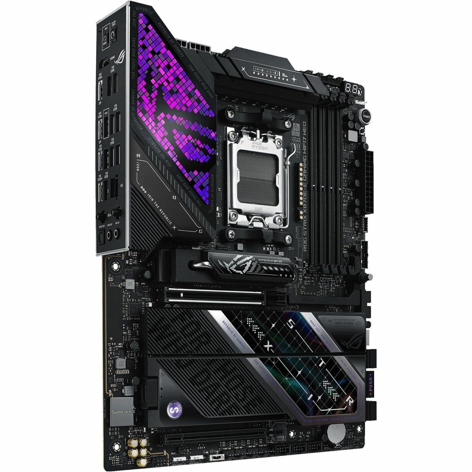 Asus ROG Strix X870E-E GAMING WIFI7 NEO Gaming Desktop Motherboard - AMD X870E Chipset - Socket AM5 - ATX