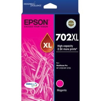 Epson DURABrite Ultra 702XL Original High Yield Inkjet Ink Cartridge - Magenta Pack